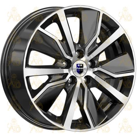 K&K Гамбит 6.5x16 5*114.3 ET45 DIA66.1 Алмаз черный Литой