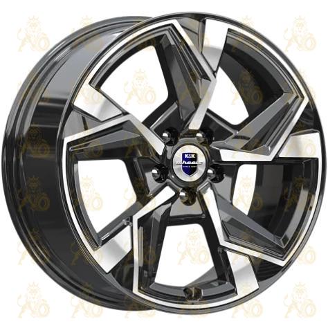 K&K Кайан 7.5x18 5*108 ET33 DIA67.1 Алмаз черный Литой