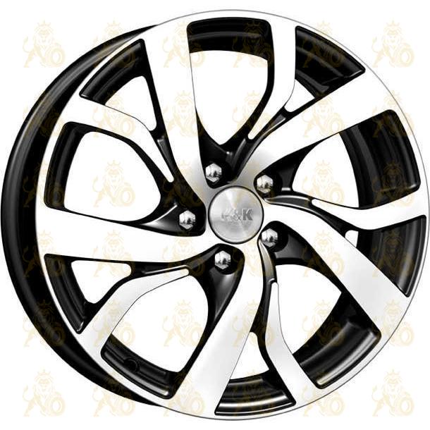 K&K Палермо 6.5x16 5*114.3 ET40 DIA67.1 Алмаз черный Литой