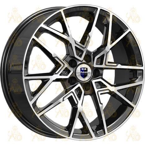 K&K Вудроф 7x18 5*112 ET43 DIA57.1 Алмаз черный Литой