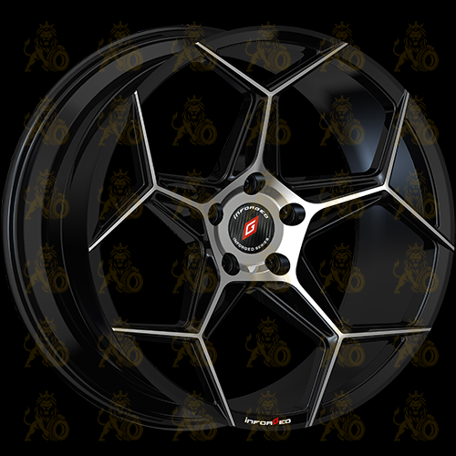 Inforged IFG40 9.5x19 5*112 ET42 DIA66.6 Black Machined Литой