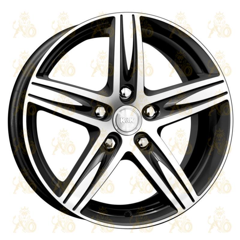 K&K Андорра 6.5x16 5*105 ET39 DIA56.6 Алмаз черный Литой