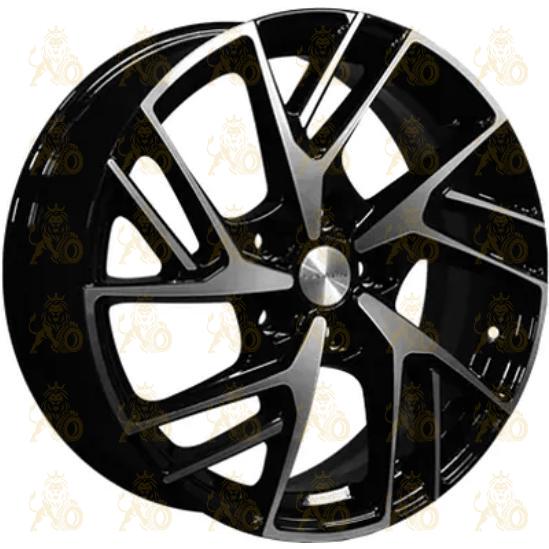 Khomen KHW 1722 6.5x17 5*114.3 ET45 DIA67.1 Black-FP Литой