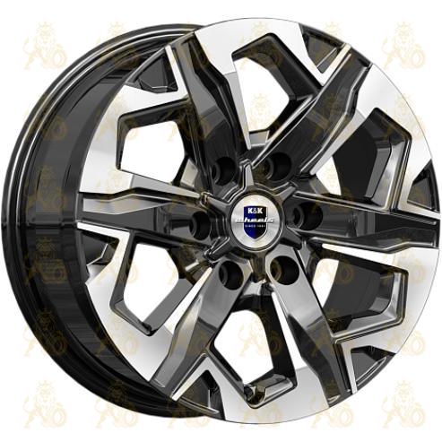 K&K Тейт 7.5x17 6*139.7 ET30 DIA106.1 Алмаз черный Литой