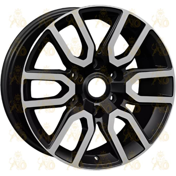 Khomen KHW 1723 8x17 6*139.7 ET36 DIA100.1 Black-FP Литой