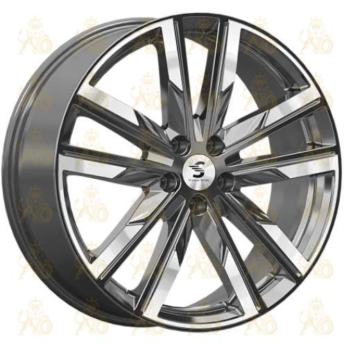 K&K КР014 8x20 5*112 ET27 DIA66.6 Diamond gloss graphite Литой