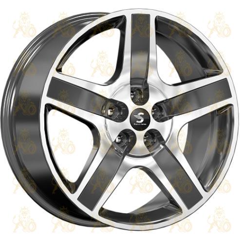 K&K КР008 8.5x20 5*108 ET45 DIA63.3 Diamond black gris Литой