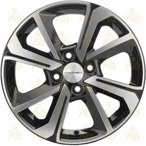 Khomen KHW 1501 6x15 4*100 ET45 DIA56.6 Black-FP Литой