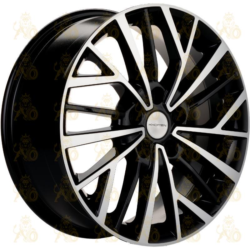 Khomen KHW 1717 7x17 5*114.3 ET43.5 DIA67.1 Black-FP Литой