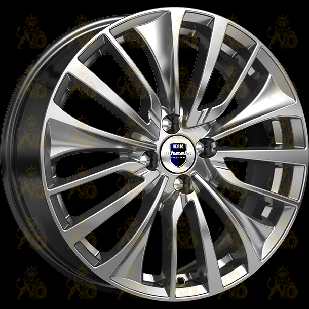 K&K Flanker 6.5x17 5*114.3 ET50 DIA67.1 Дарк платинум Литой