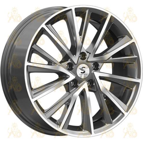 Скад КР010 7.5x18 5*114.3 ET40 DIA66.1 Diamond gloss graphite Литой