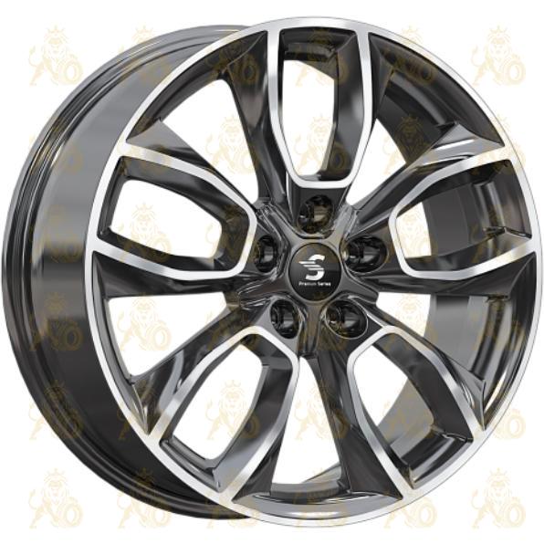 Скад КР001 7.5x18 5*114.3 ET45 DIA66.1 Diamond Black Gris Литой