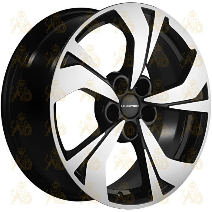 Khomen KHW 1724 7x17 5*114.3 ET45 DIA66.1 Black-FP Литой