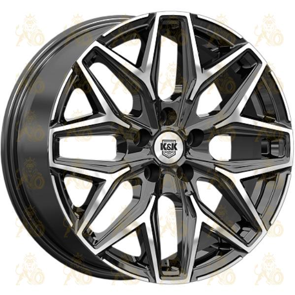 K&K Ариус 7x17 5*108 ET32 DIA65.1 Алмаз черный Литой