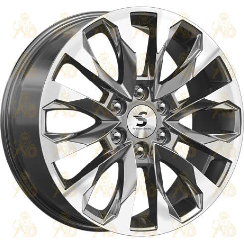K&K КР007 8x20 6*139.7 ET55 DIA100.1 Diamond gloss graphite Литой