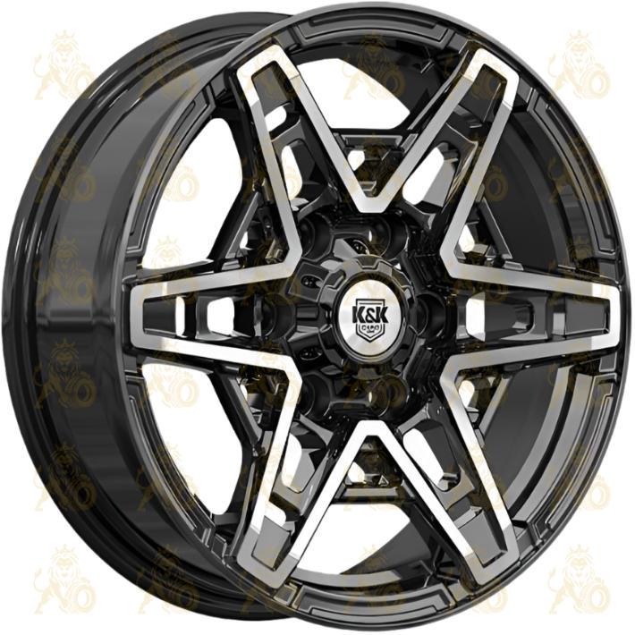 K&K Блэкберн 8x17 6*139.7 ET30 DIA106.1 Алмаз черный Литой