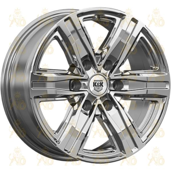 K&K R8 7.5x17 6*114.3 ET45 DIA66.1 Дарк платинум Литой