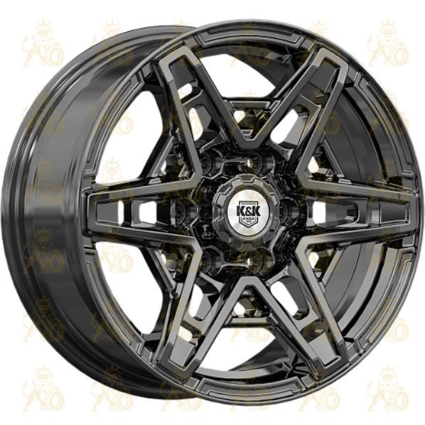 K&K Блэкберн 8x17 6*139.7 ET25 DIA77.8 Черный Литой