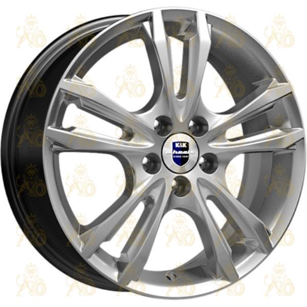 K&K Samara 6x16 4*108 ET47.5 DIA63.3 Elite silver Литой