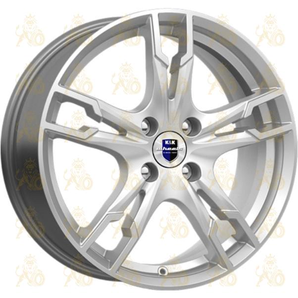 K&K Солар 7x17 5*114.3 ET50 DIA67.1 Elite silver Литой