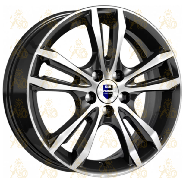 K&K Samara 6x16 5*114.3 ET45 DIA67.1 Алмаз черный Литой