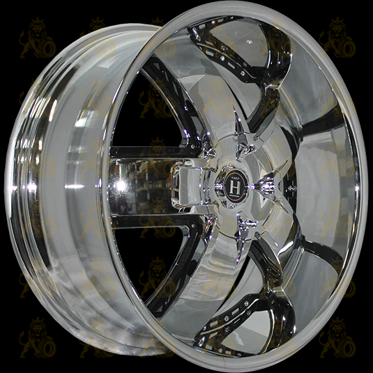 Harp Y-18 9.5x22 6*139.7 ET30 DIA78.1 Chrome glossy-black attachment Литой
