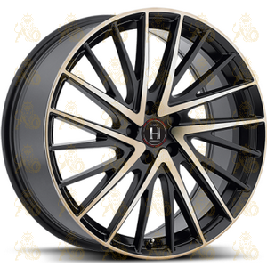 Harp Y-697 8.5x20 5*112 ET35 DIA66.6 Satin black with machined face and tinted clear Литой