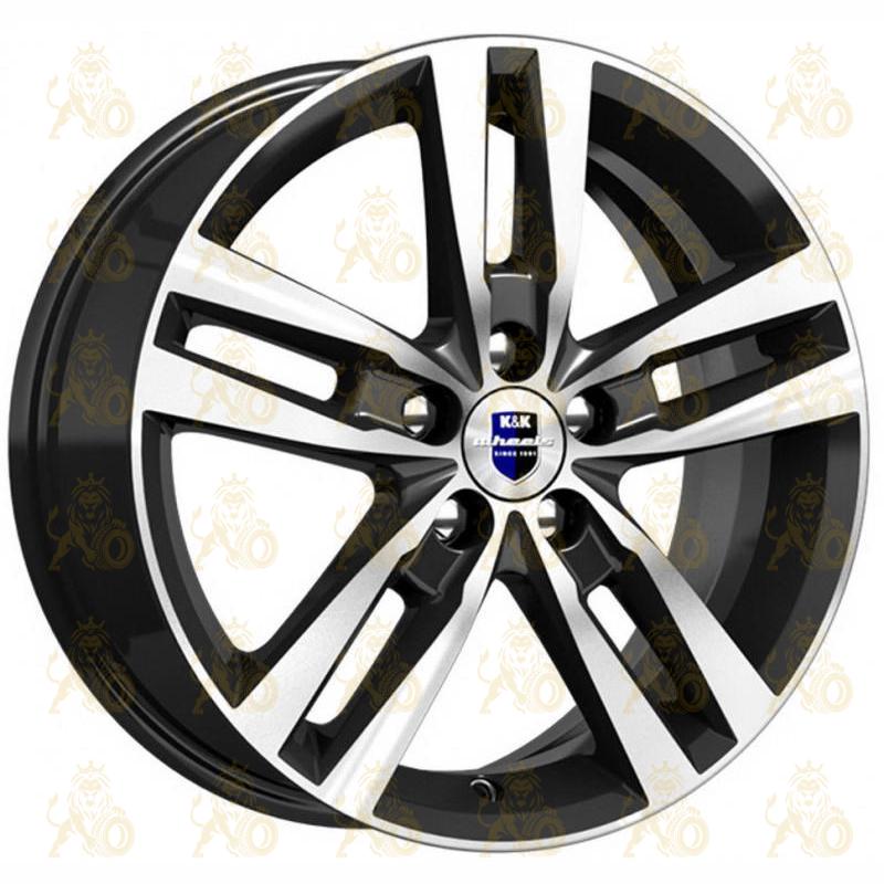 K&K Rassvet 6.5x16 5*108 ET40 DIA67.1 Алмаз черный Литой