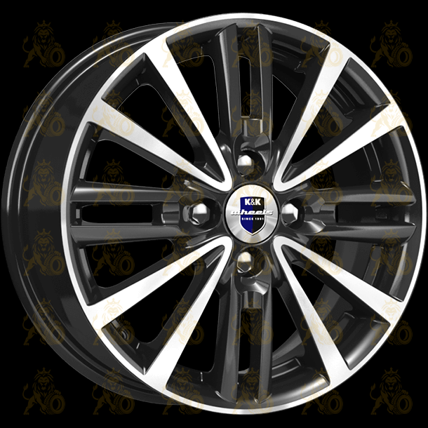 K&K Модена 6x15 4*100 ET46 DIA54.1 Алмаз черный Литой