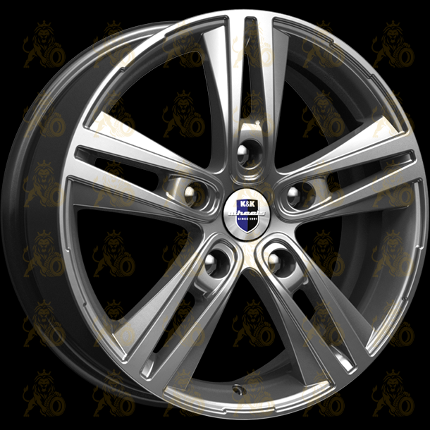 K&K Прайм 6.5x17 5*114.3 ET45 DIA66.1 Дарк платинум Литой