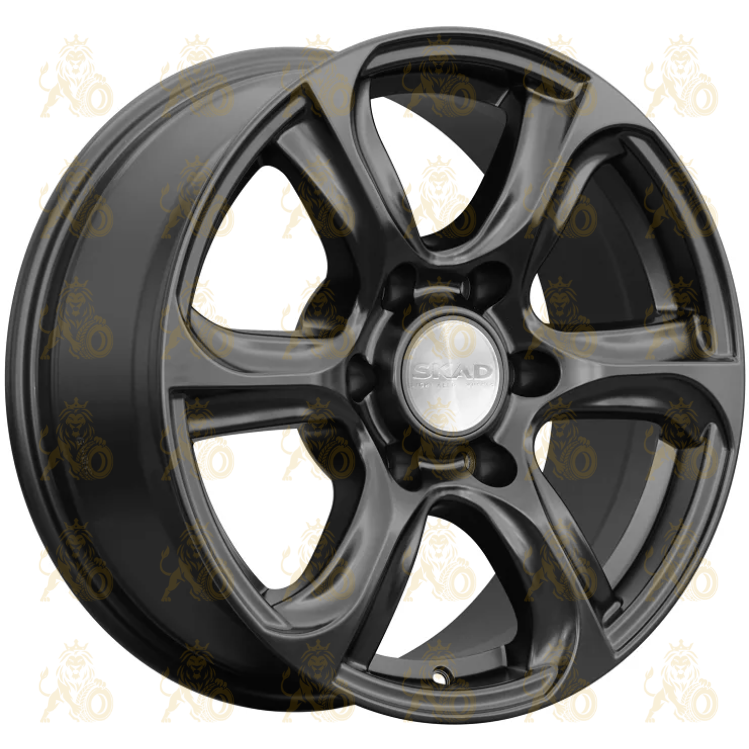 Скад Скала 7.5x17 6*139.7 ET25 DIA106.1 Черный бархат Литой