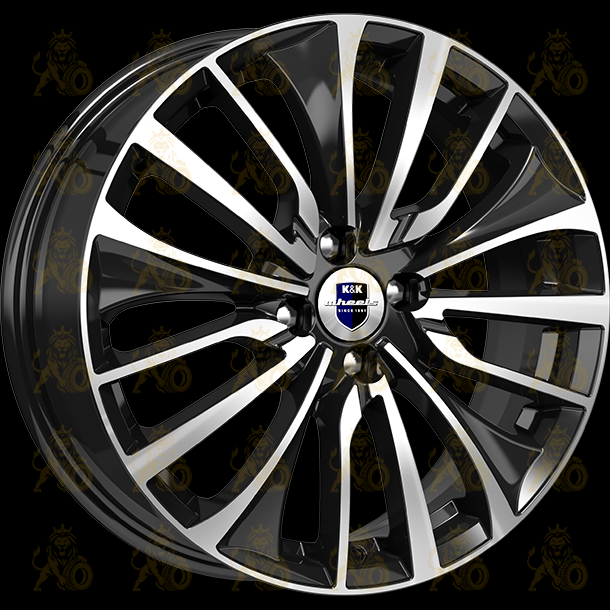 K&K Flanker 6.5x17 5*114.3 ET45 DIA66.1 Алмаз черный Литой