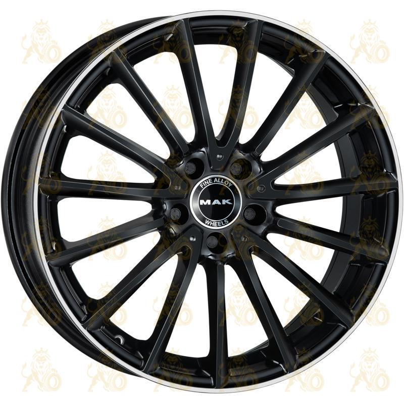 MAK Komet 8x19 5*112 ET38 DIA66.6 Gloss Black Mirror Ring Литой