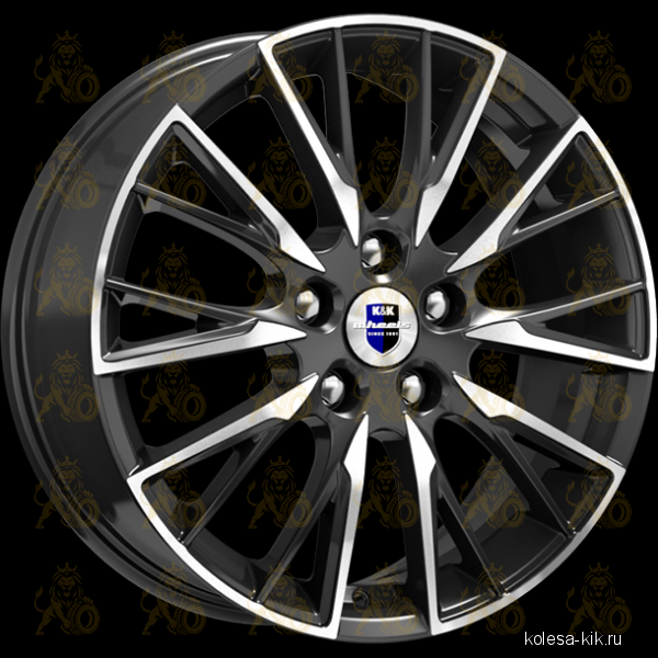 K&K Солт 6.5x17 5*114.3 ET45 DIA66.1 Алмаз черный Литой