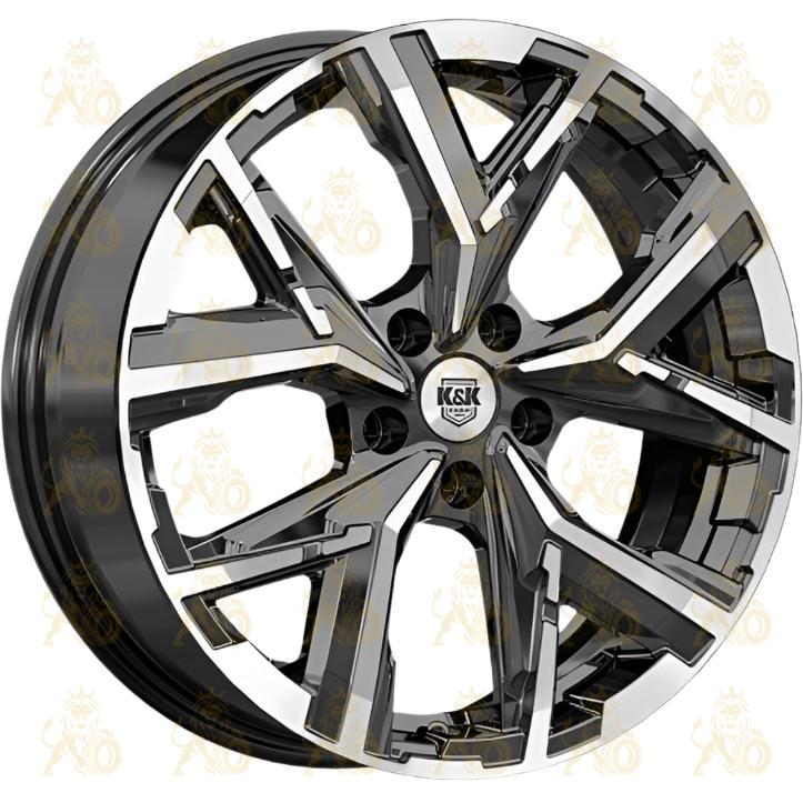 K&K Айона 6.5x18 5*112 ET38 DIA66.6 Алмаз черный Литой