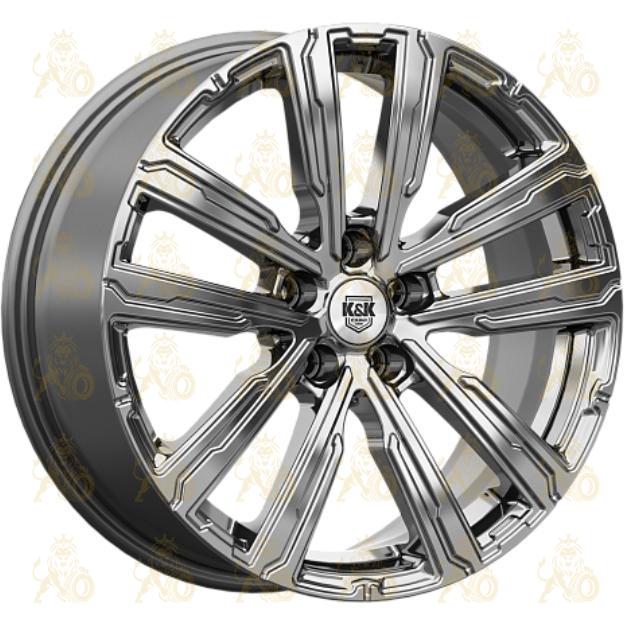 K&K Аламер 7.5x18 5*108 ET47 DIA60.1 Дарк платинум Литой