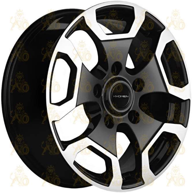 Khomen KHW 1725 6.5x17 5*139.7 ET40 DIA98.5 Black-FP Литой