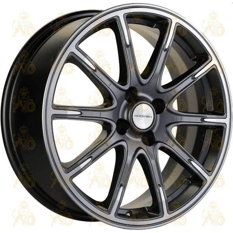 Khomen KHW 1707 6.5x17 4*100 ET43 DIA60.1 Gray-FP Литой