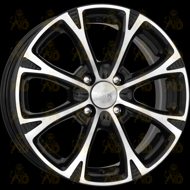 K&K Блюз 6x15 4*100 ET46 DIA54.1 Алмаз черный Литой