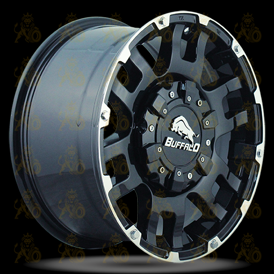 Buffalo BW-004 9x20 6*139.7 ET0 DIA106.1 Gloss Black Machined Face Литой
