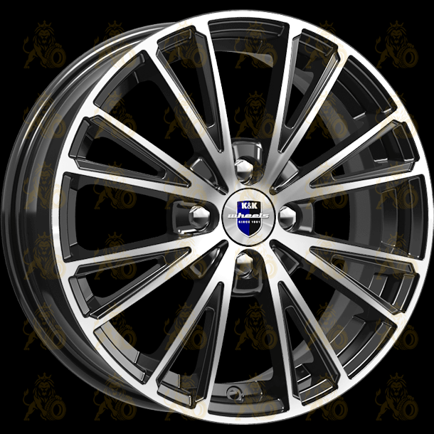K&K Меандр 6x16 4*98 ET35 DIA58.6 Алмаз черный Литой