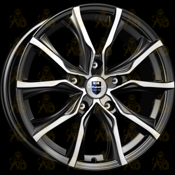 K&K Твист 7.5x17 5*114.3 ET38 DIA71.6 Алмаз черный Литой