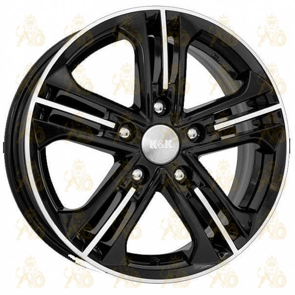 K&K Trinity 6.5x16 5*114.3 ET35 DIA67.1 Алмаз черный Литой