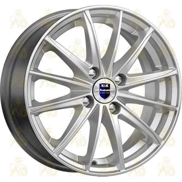 K&K Пойнт Бланк 6x15 4*100 ET50 DIA60.1 Сильвер Литой
