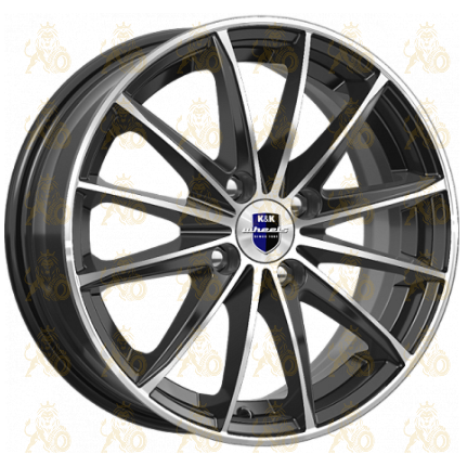K&K Пойнт Бланк 6x15 4*100 ET50 DIA60.1 Алмаз черный Литой