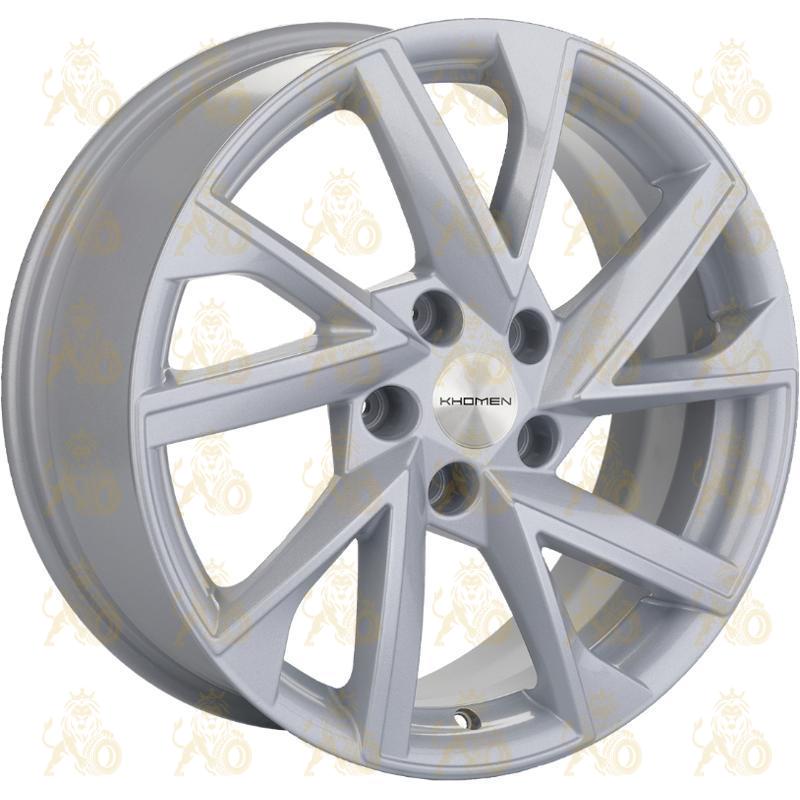 Khomen KHW 1714 7x17 5*112 ET45 DIA57.1 F-Silver Литой