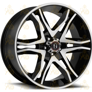 Harp Y-893 8.5x20 6*139.7 ET15 DIA106.1 Gloss Black Machined Литой
