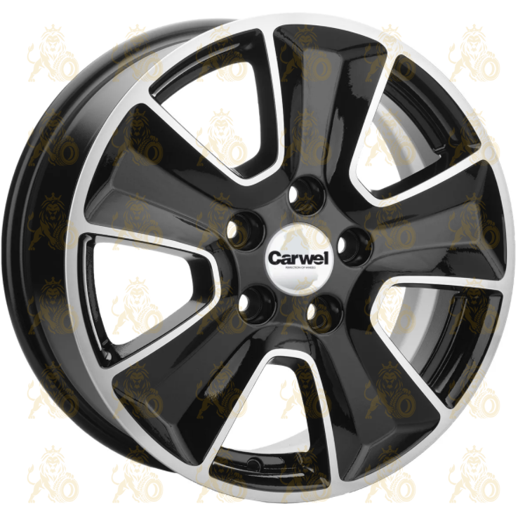 Khomen KHW 1601 6.5x16 5*114.3 ET50 DIA67.1 Black-FP Литой