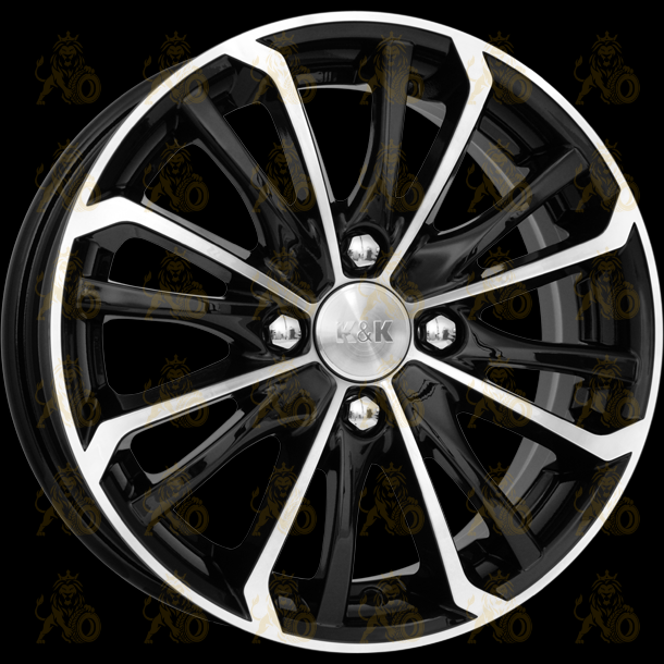 K&K Римэкс 5.5x14 4*98 ET35 DIA58.6 Алмаз черный Литой