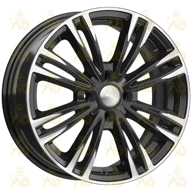 Скад Ламар 6.5x16 4*100 ET40 DIA67.1 Алмаз черный Литой
